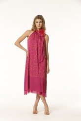 Vestido Cheva Estampado Bicolor